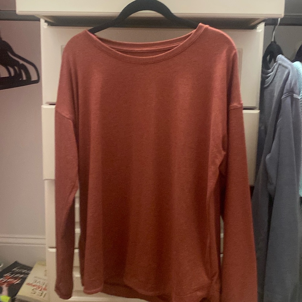 burnt orangey red